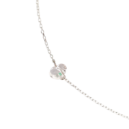 Collier Caillou Cristal de Roche