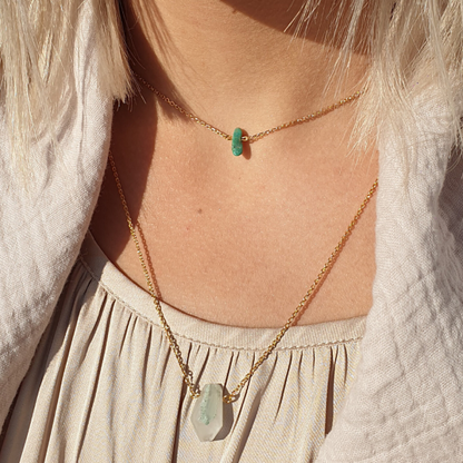 Collier Caillou Turquoise