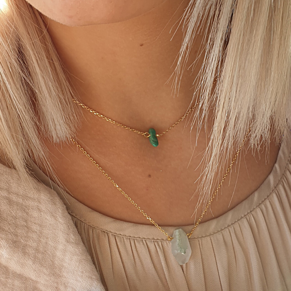 Collier Caillou Turquoise