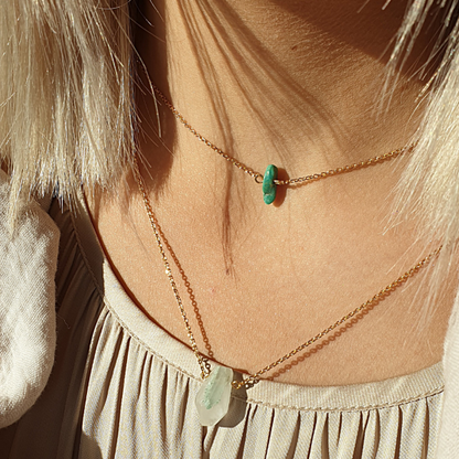 Collier Caillou Turquoise