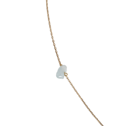 Collier Caillou Aigue Marine